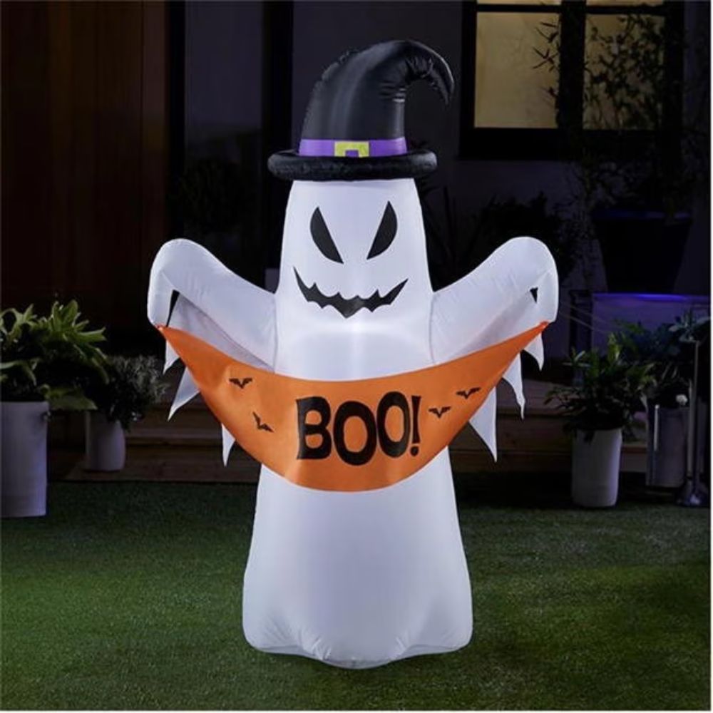 4ft Light-Up Inflatable Halloween Ghost Decoration
