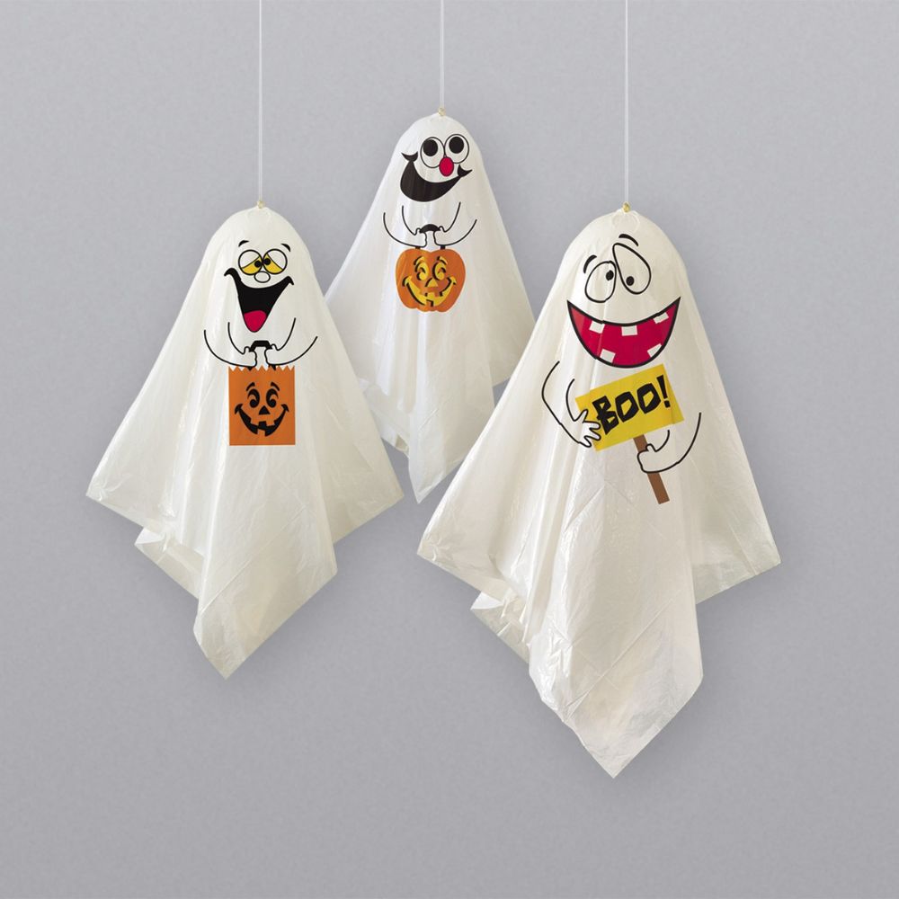 Pack of 3 Hanging Ghost Halloween Decorations