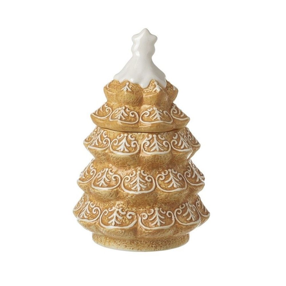 Gingerbread Tree Christmas Treat Jar