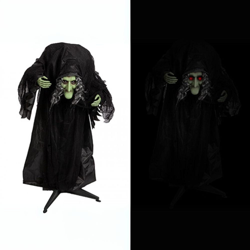 36" Animated Hunchback Witch with Sound & Motion