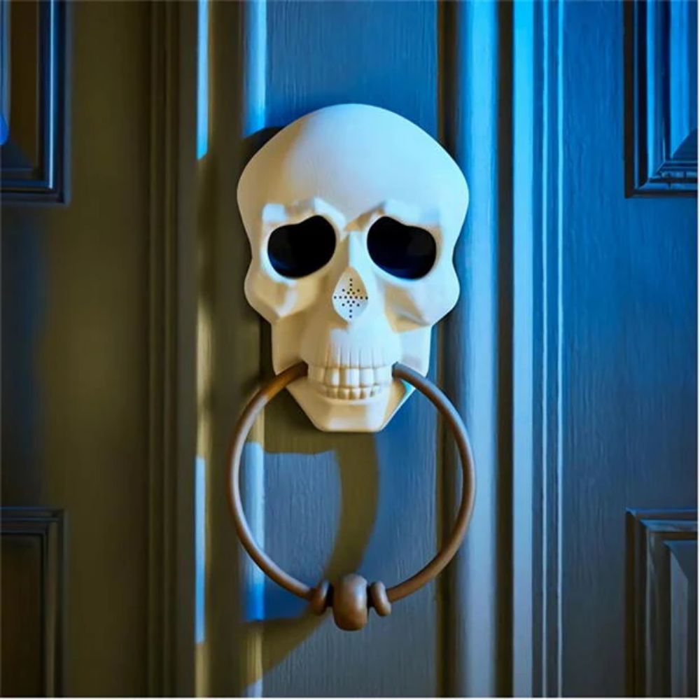Scary Animated Skull LED Halloween Doorbell