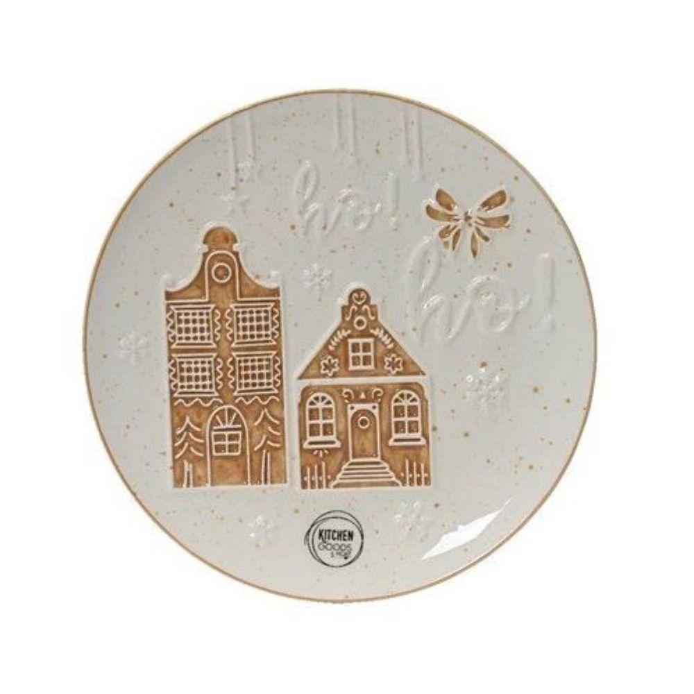 Gingerbread House Ho Ho Christmas Plate