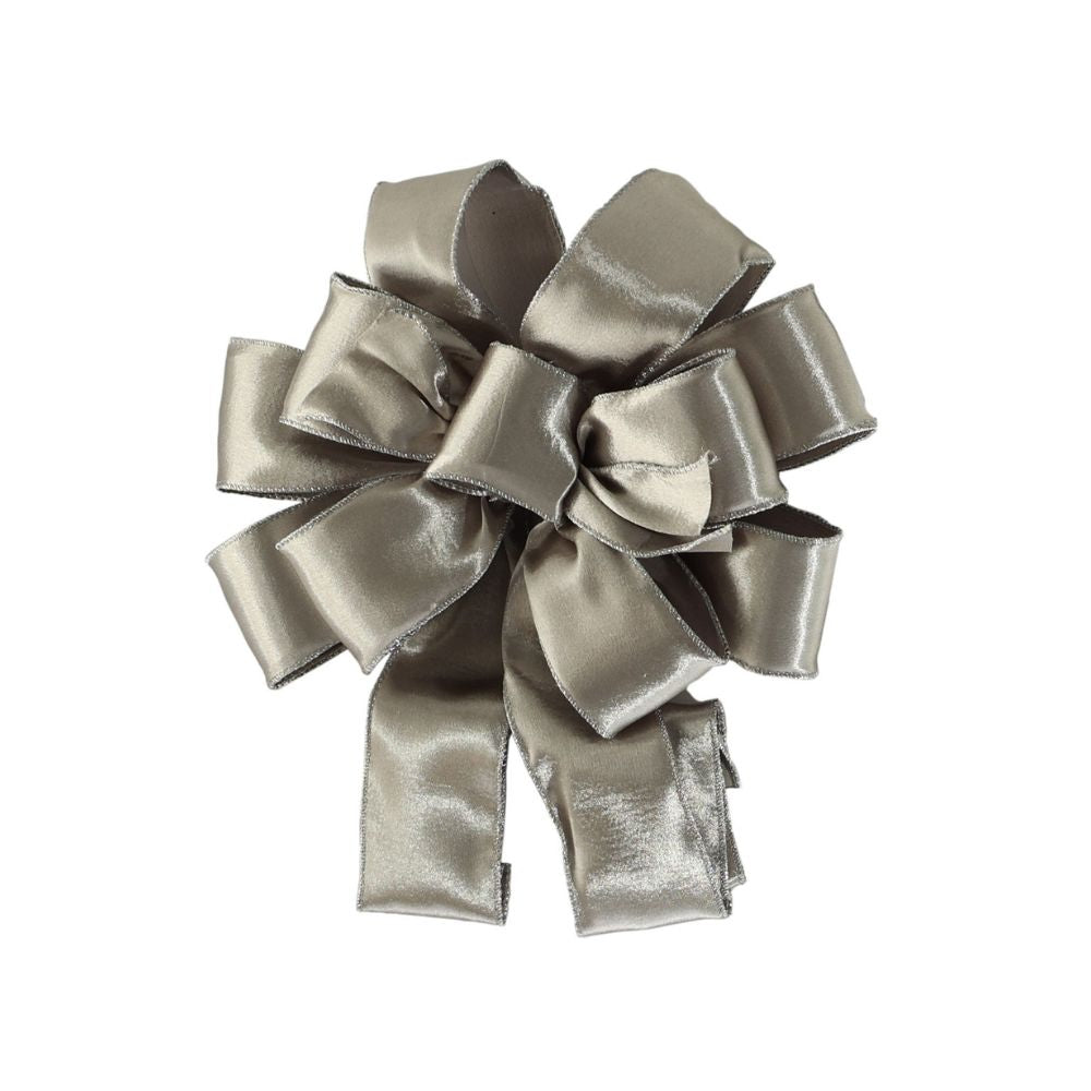 XL Hanging Grey Ready Made Christmas Bow