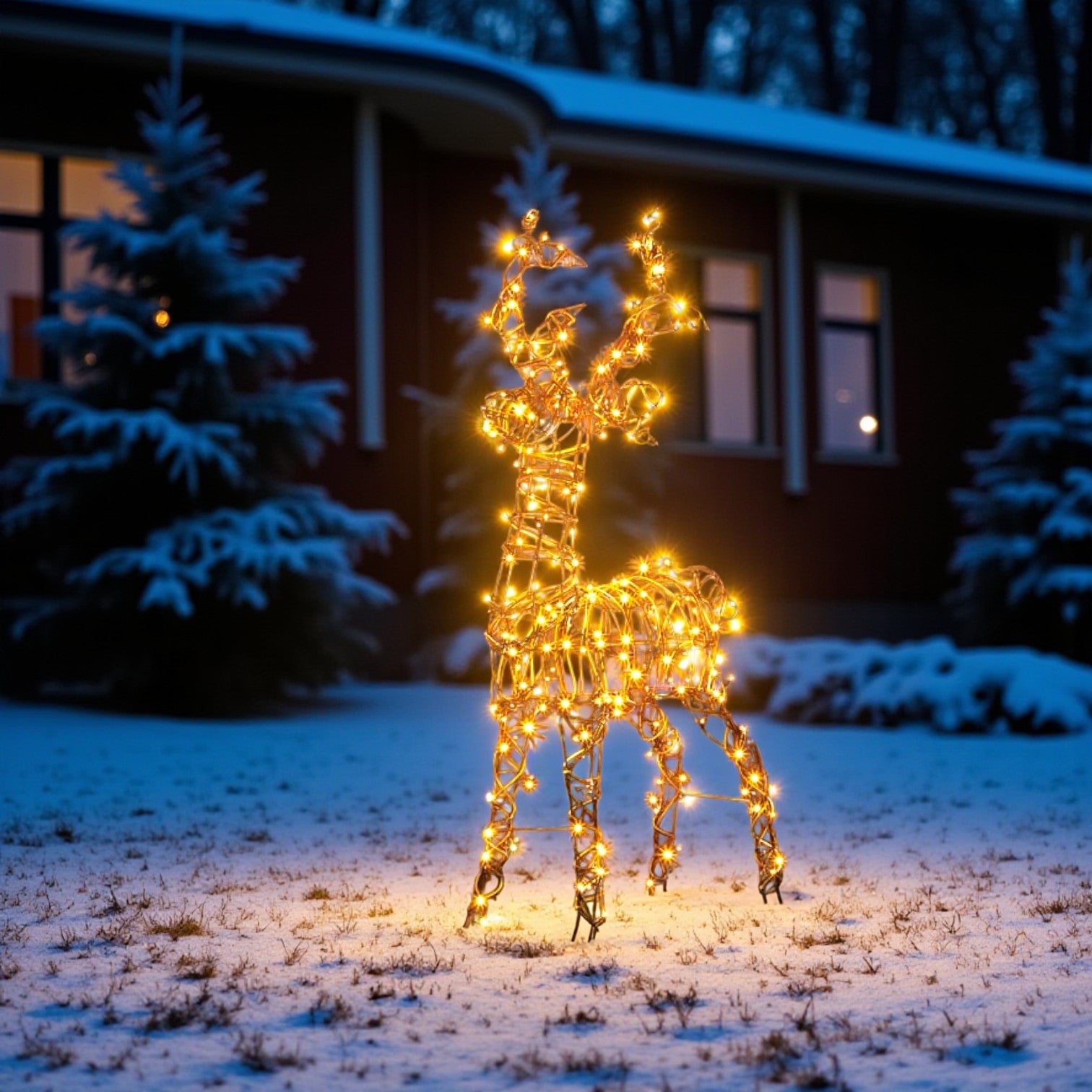 Twinking 1.4m Light Up Standing Reindeer