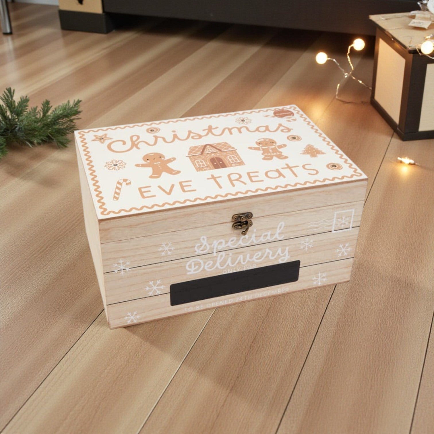 Light Up Gingerbread Christmas Eve Box