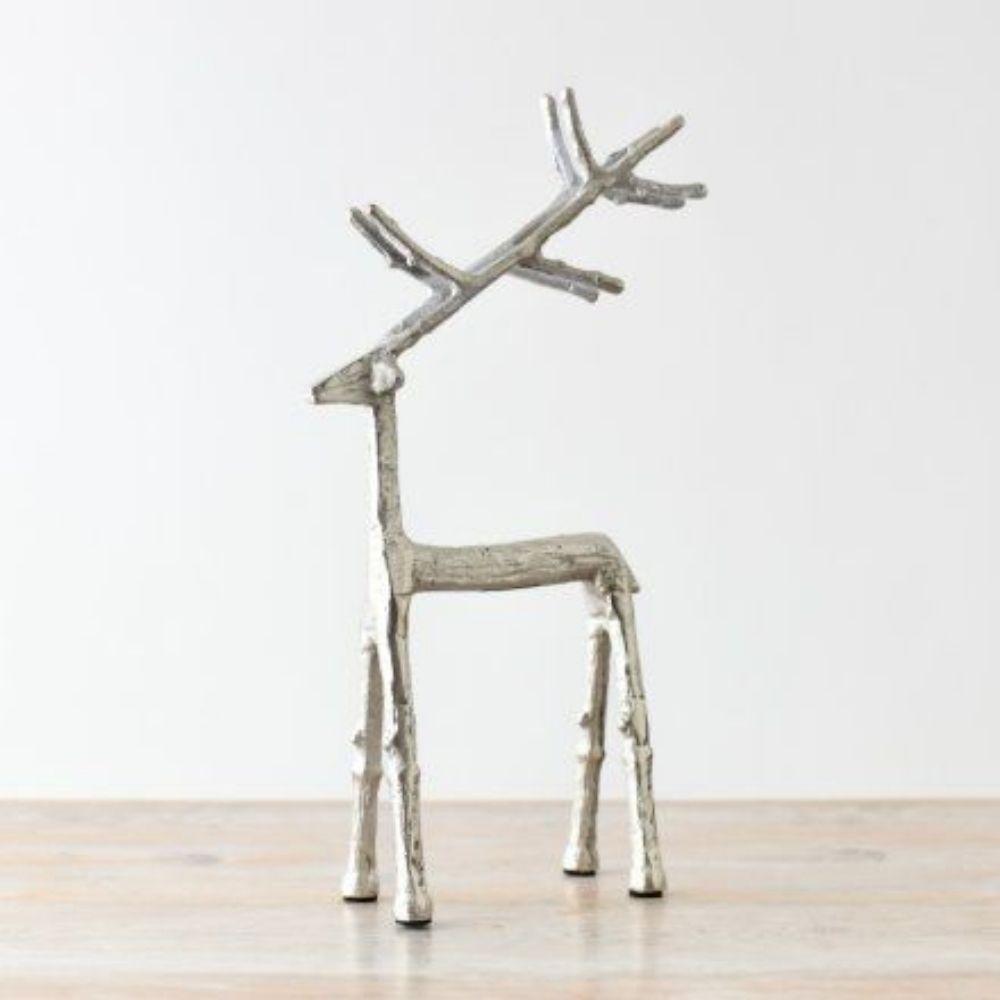 Aluminum Standing Reindeer Ornament
