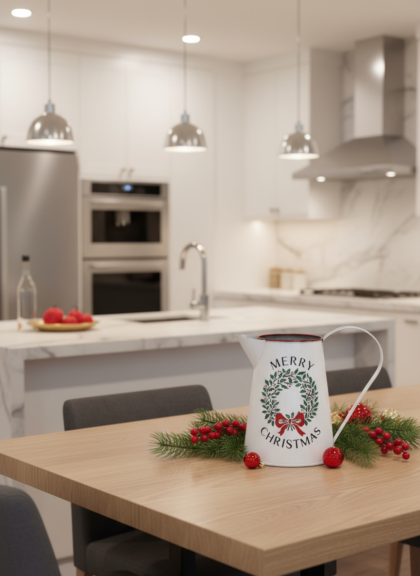 Christmas Wreath Jug Decoration