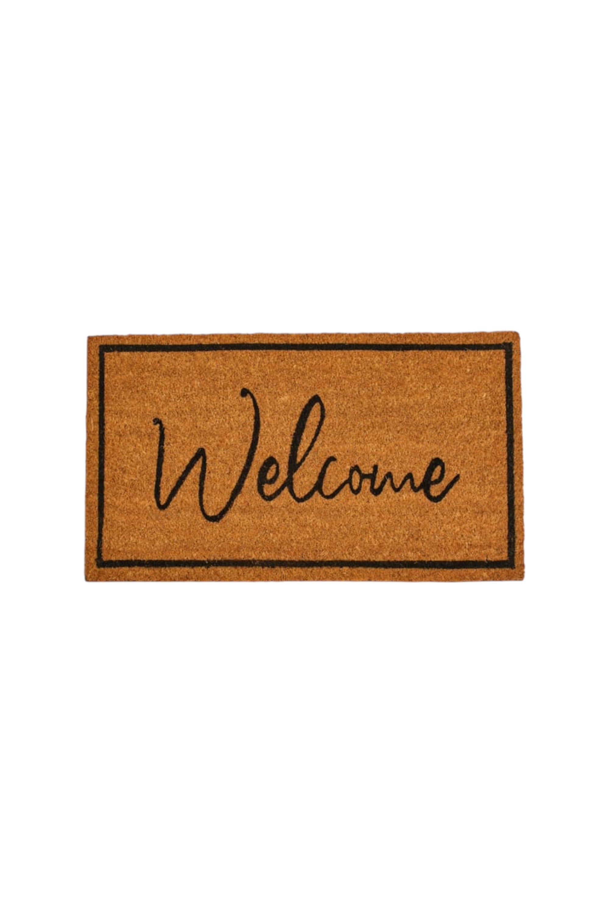 Durable Printed Welcome Coir Doormat