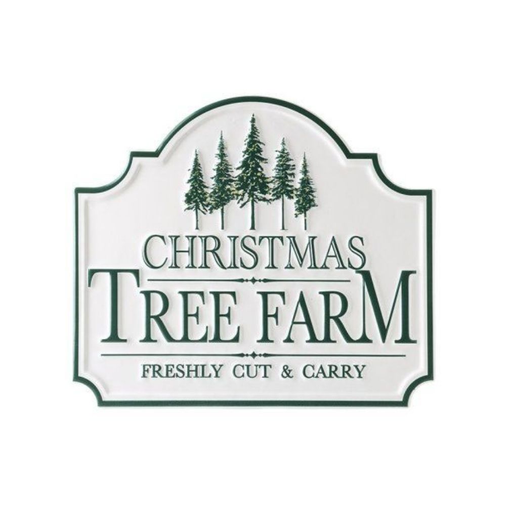Christmas Tree Farm Metal Sign