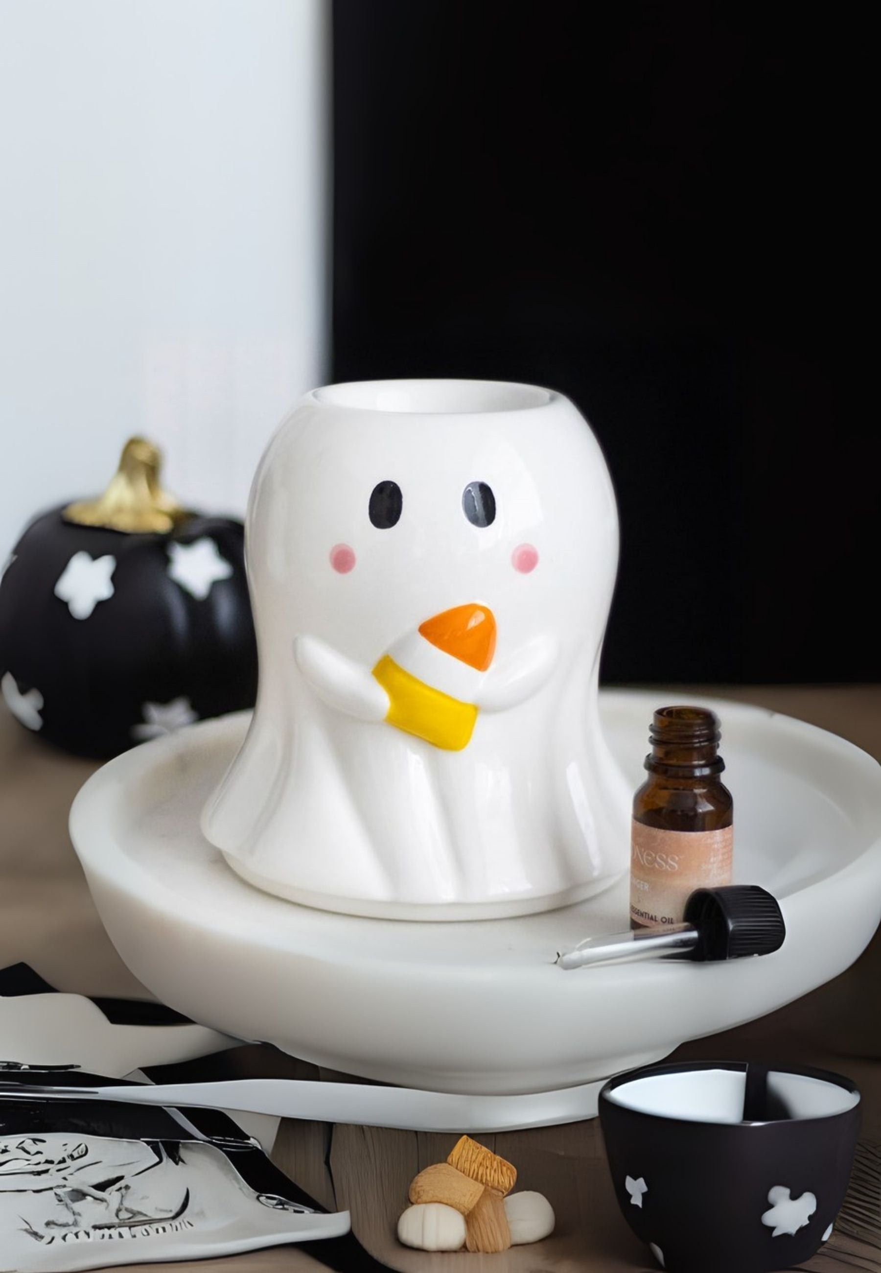 Candy Corn Ghost Oil Wax Burner