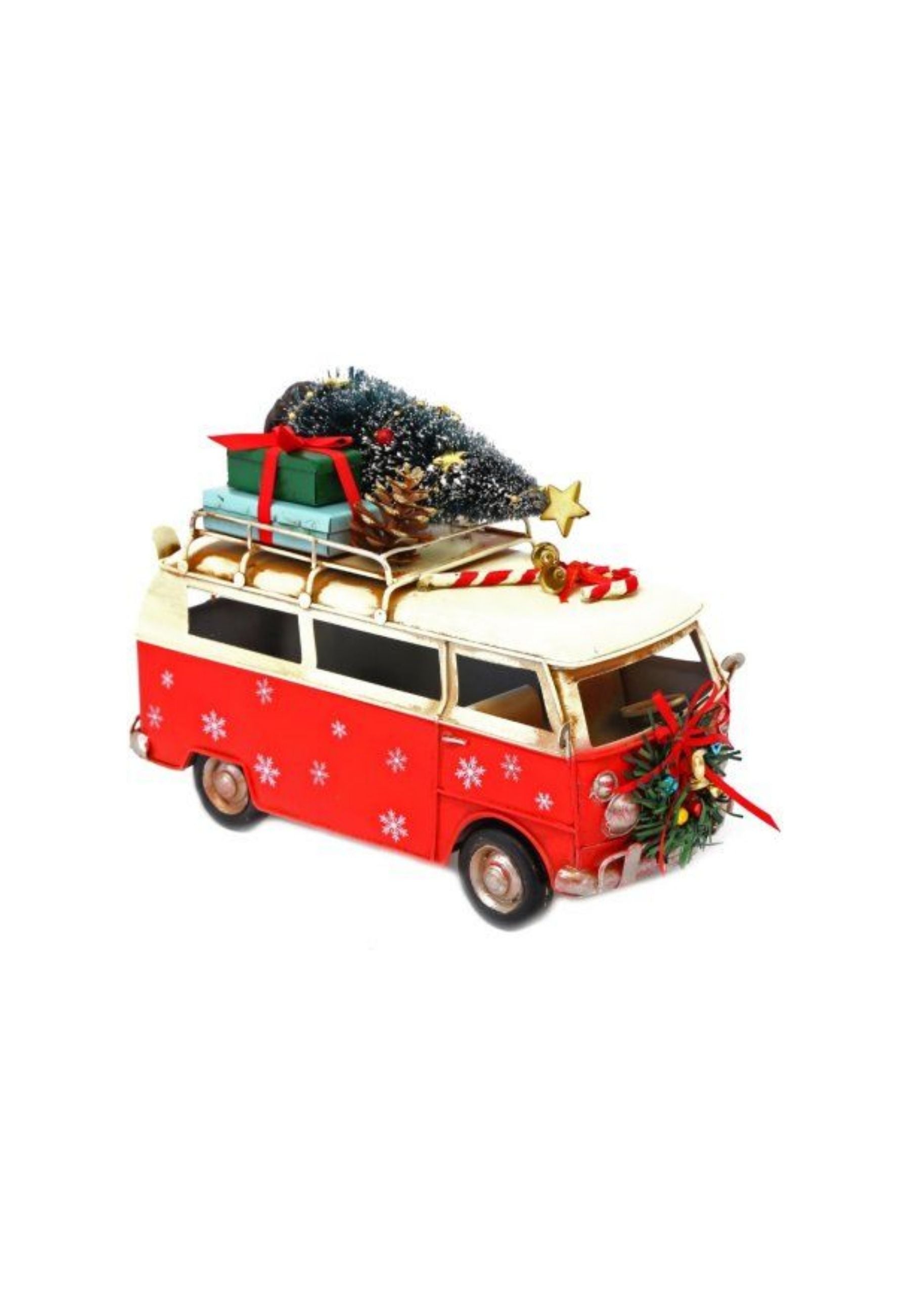 Christmas Red Campervan Decoration