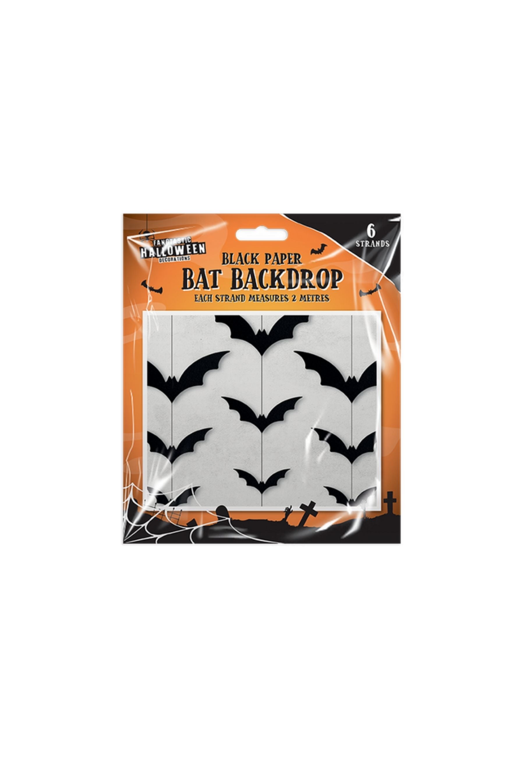 Halloween Paper Bat Backdrop Decor