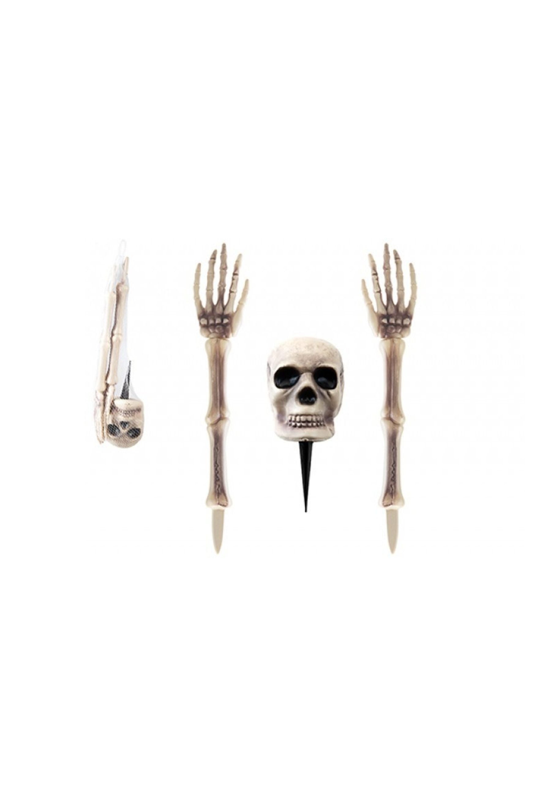 Spooky Buried Skeleton Stake Set