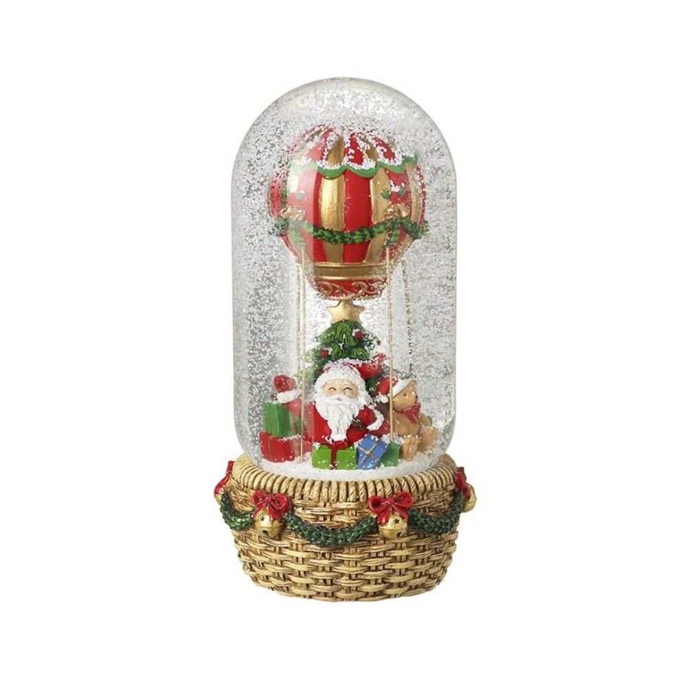 Christmas Hot Air Balloon Snowglobe