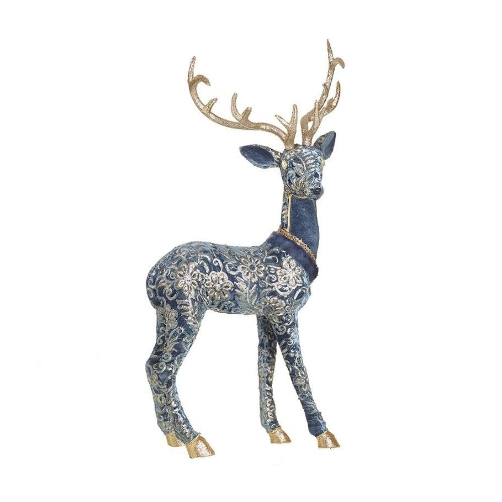 Luxurious Patterned Tall Standing Reindeer