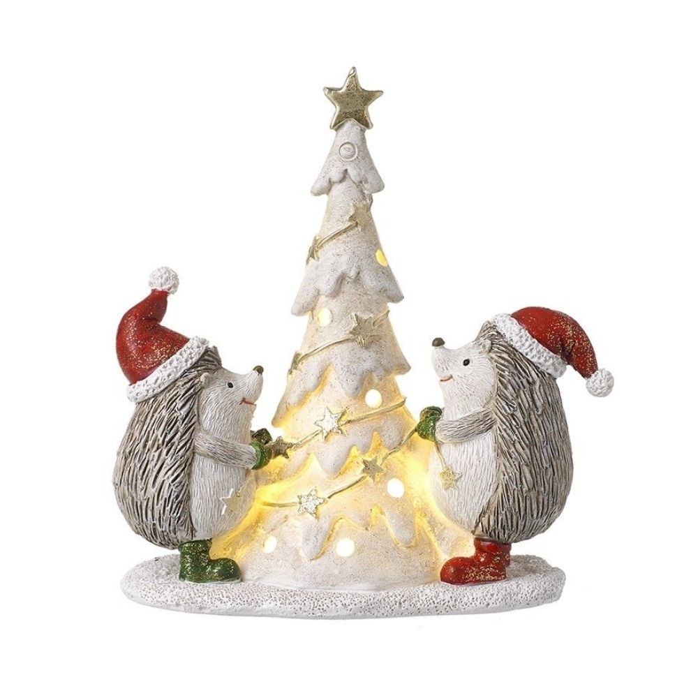 Hedgehog with Light Up Tree Ornament