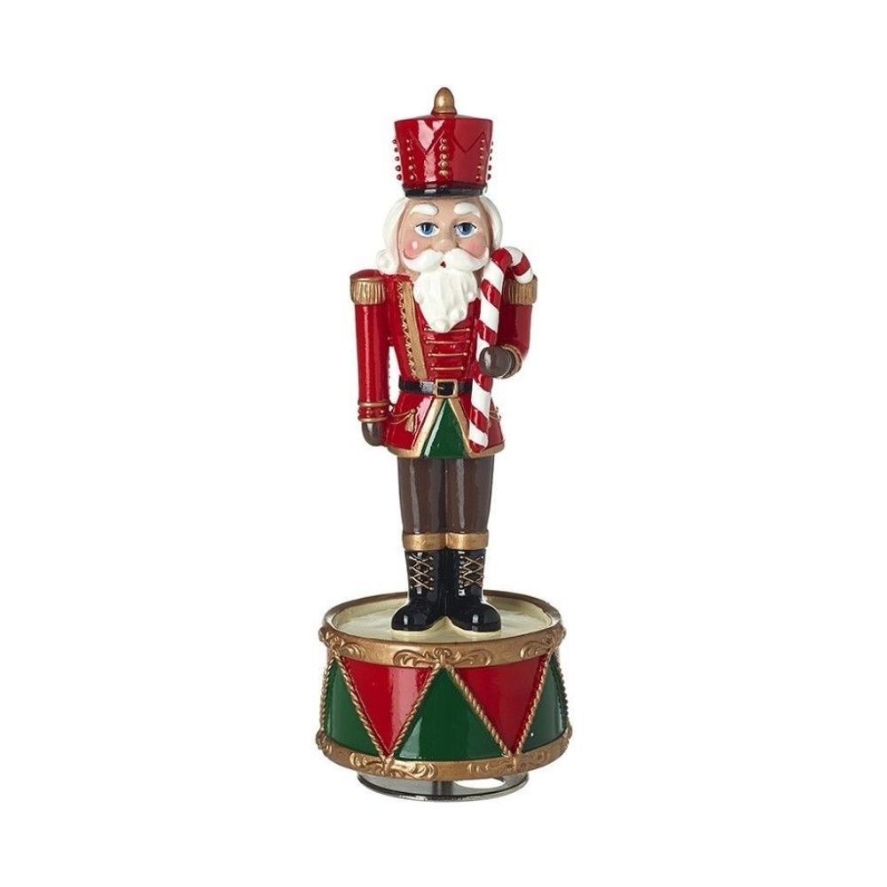 Spinning Nutcracker Candy Cane Ornament