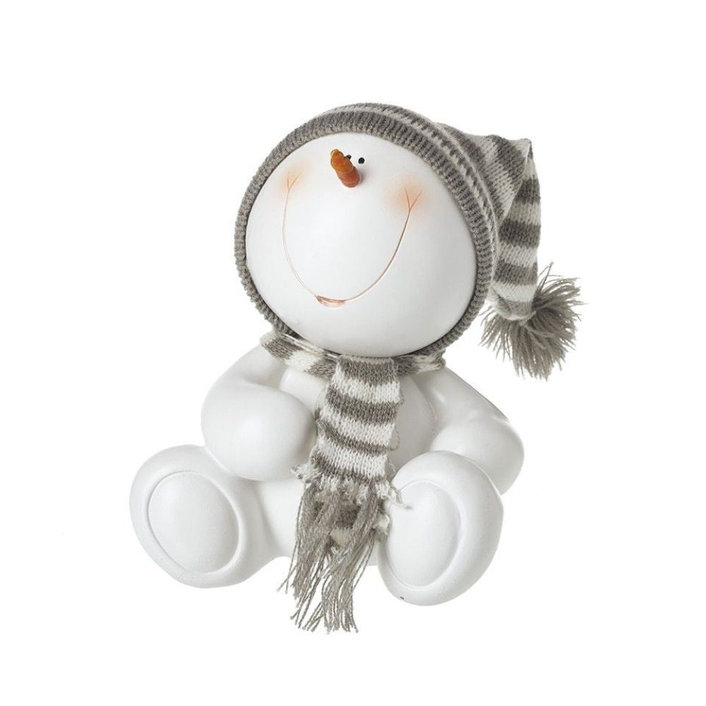 Cosy Sitting Snowman Christmas Ornament