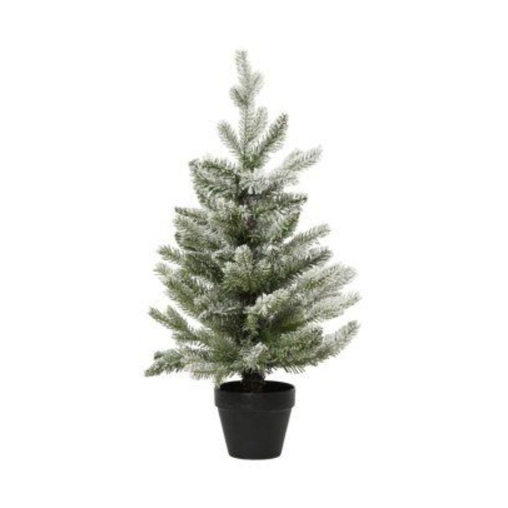Allison Mini Potted Frosted Snowy Tree