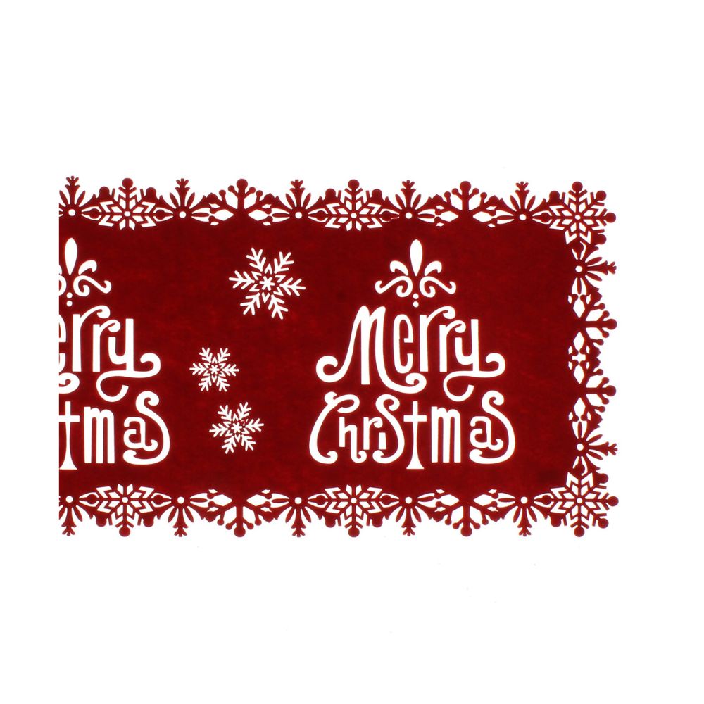 Merry Christmas Slogan Table Runner