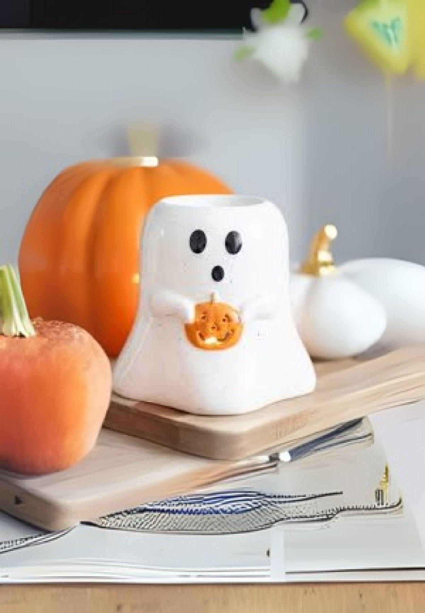 Ghost Shaped Pumpkin Oil Wax Burner