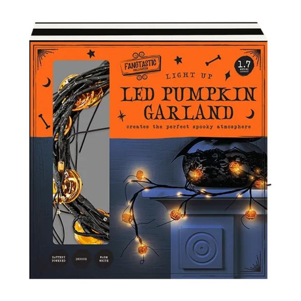 1.7M LED Pumpkin Garland Halloween String Lights