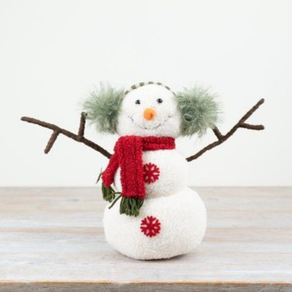 Standing Fabric Christmas Snowman