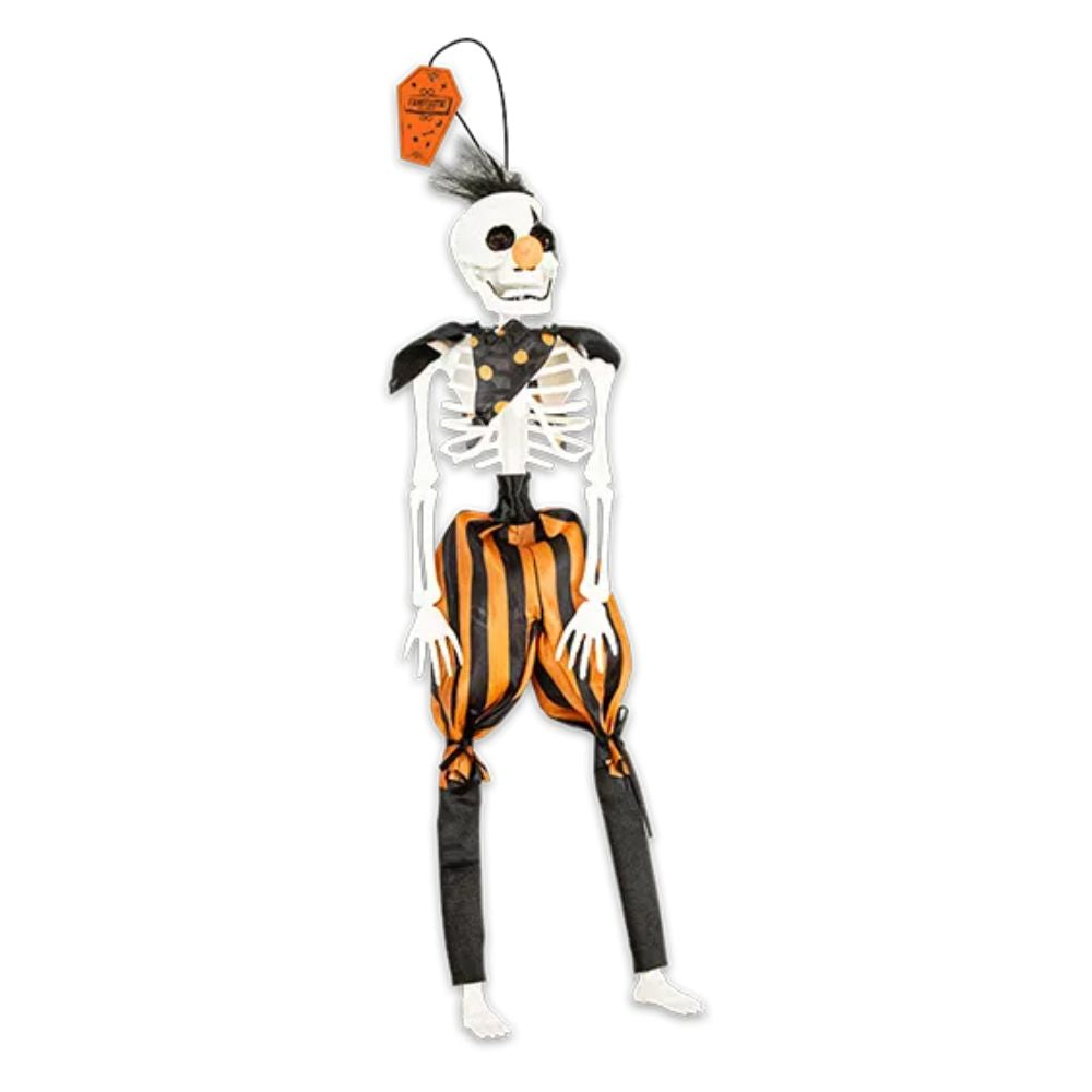 Halloween Hanging Clown Skeleton Prop