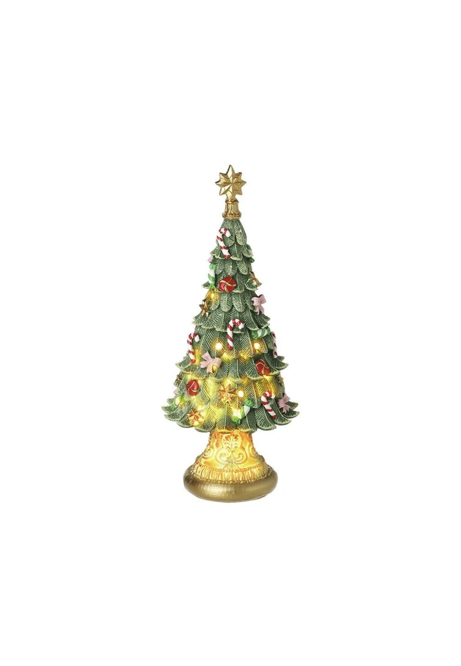 Light Up Candy Cane Tree Ornament