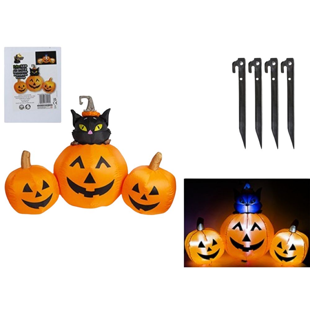 1.8m Inflatable LED Halloween Pumpkin Display