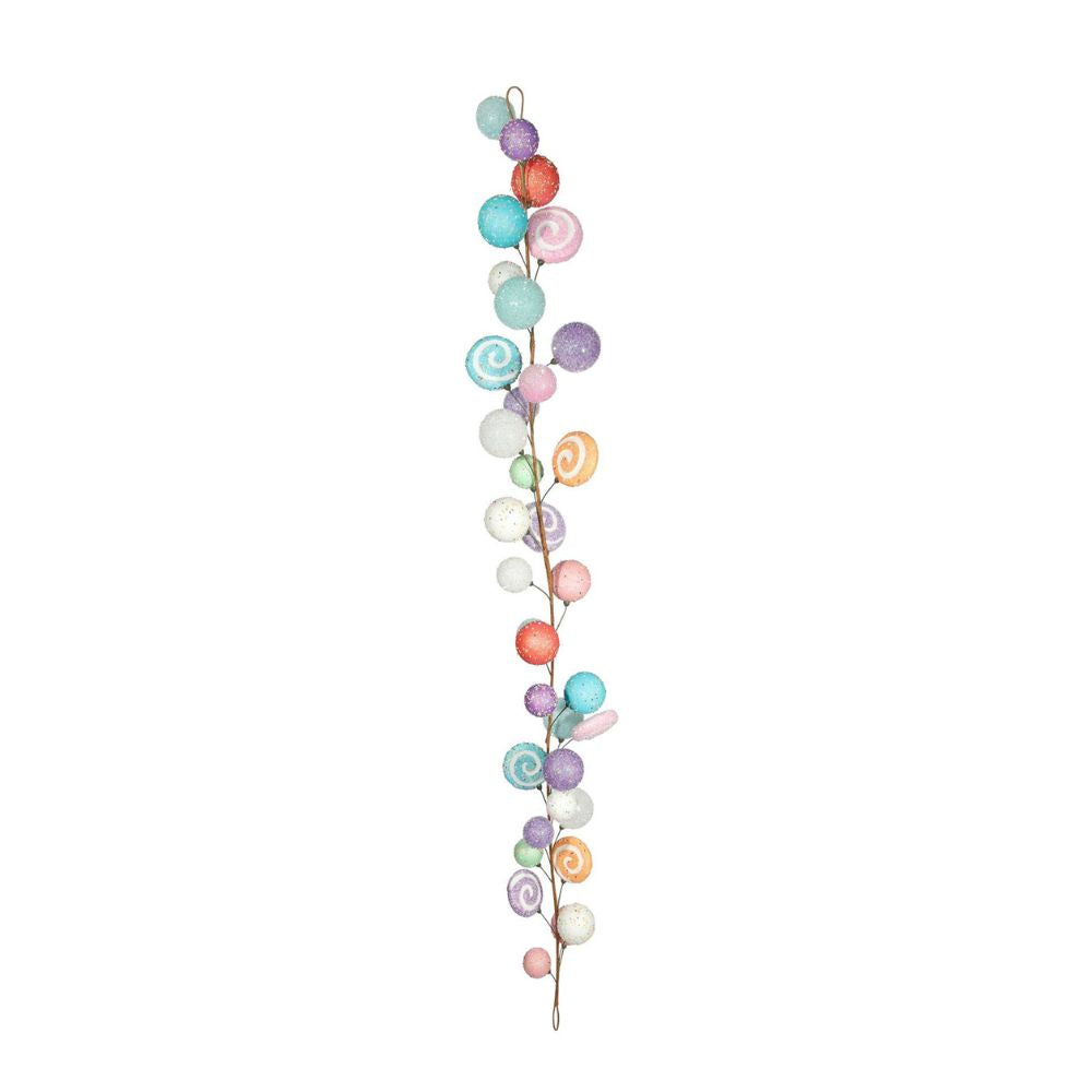 6ft Festive Pastel Candy Stick Garland