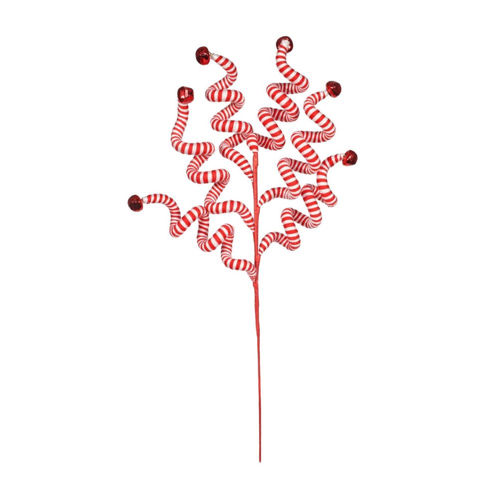 Candy Stripe Christmas Sprig Pick
