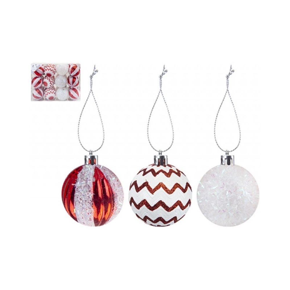 24 Pack Mixed Candy Cane Baubles