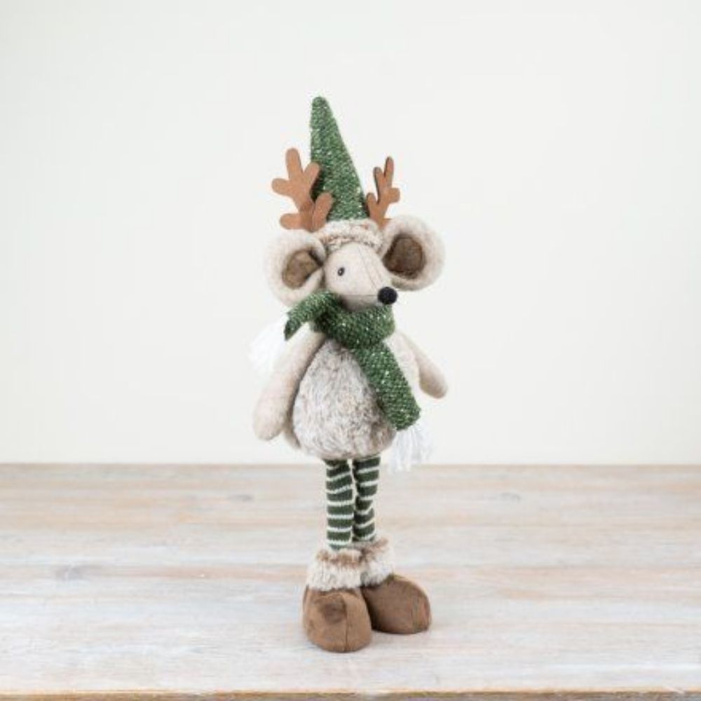 Standing Mouse Reindeer Antlers Decoration