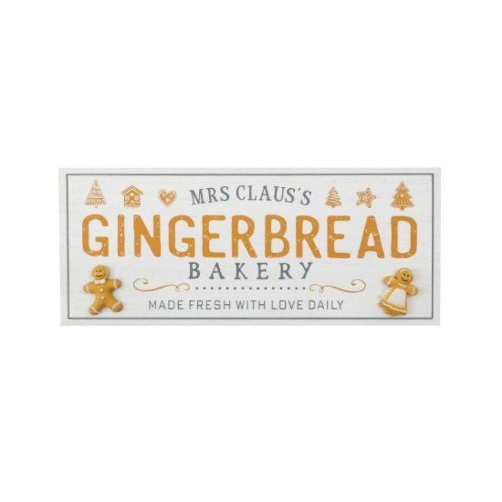 Mrs Claus Gingerbread Bakery Sign