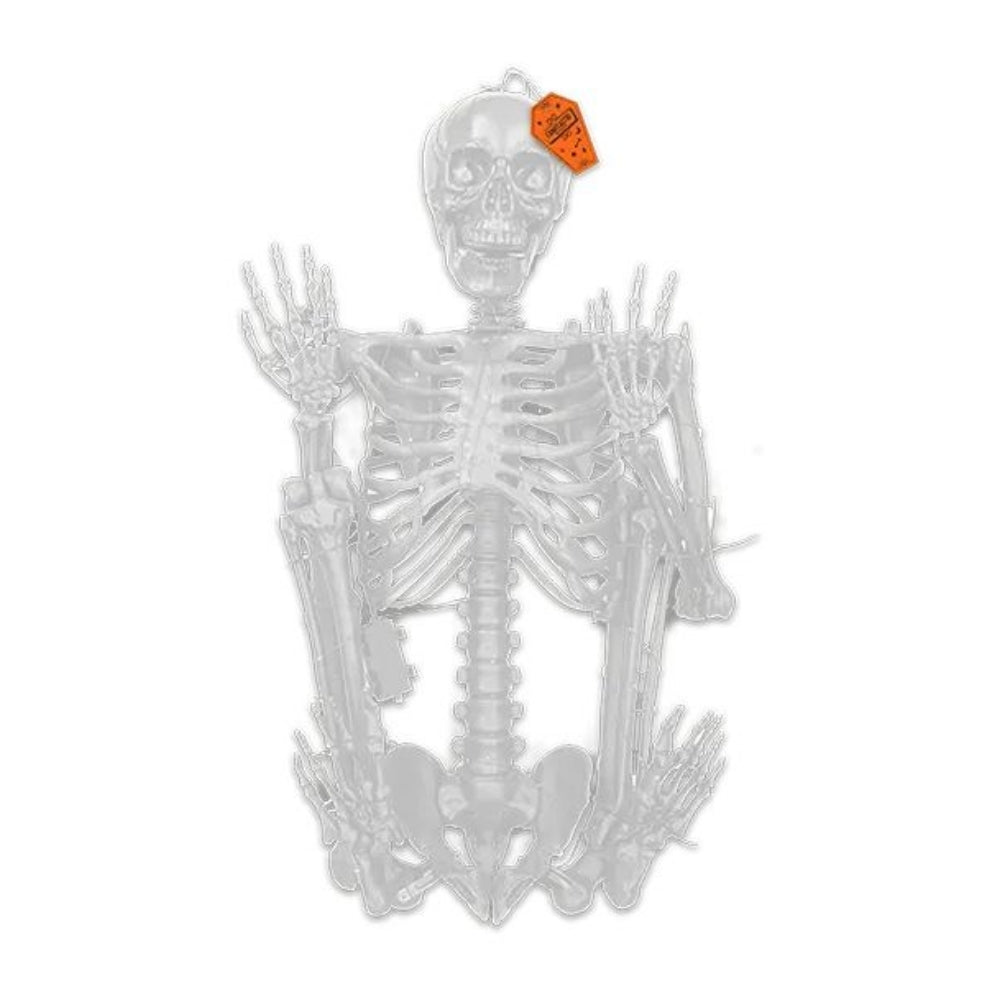 5.3FT Hanging Skeleton with LED Lights Halloween Decor