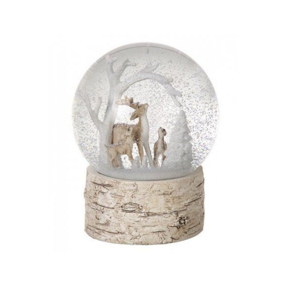 Christmas Deer And Friends Snowglobe