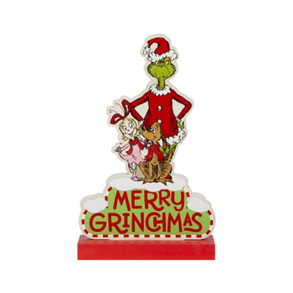 Merry Grinchmas Standing Christmas Plaque