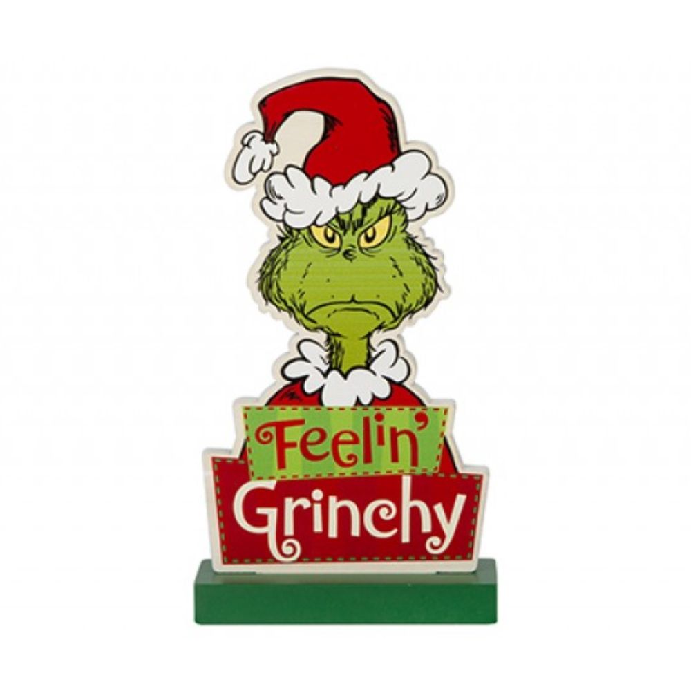 Feeling Grinchy Standing Christmas Plaque