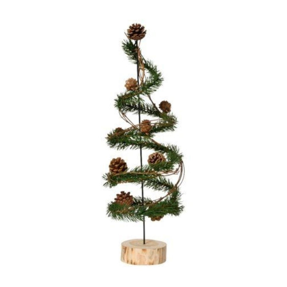 Indoor Swirl Pinecone Christmas Tree