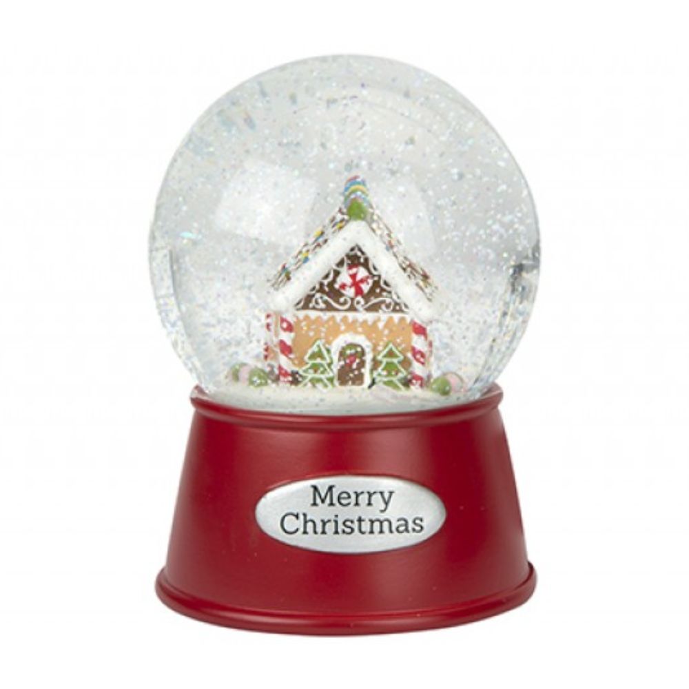 Gingerbread Merry Christmas Snowglobe