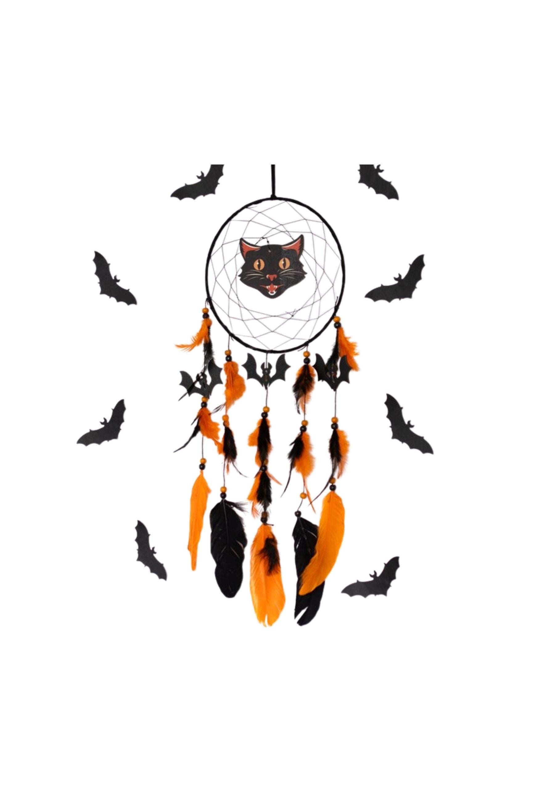 Black Cat Halloween Dream Catcher