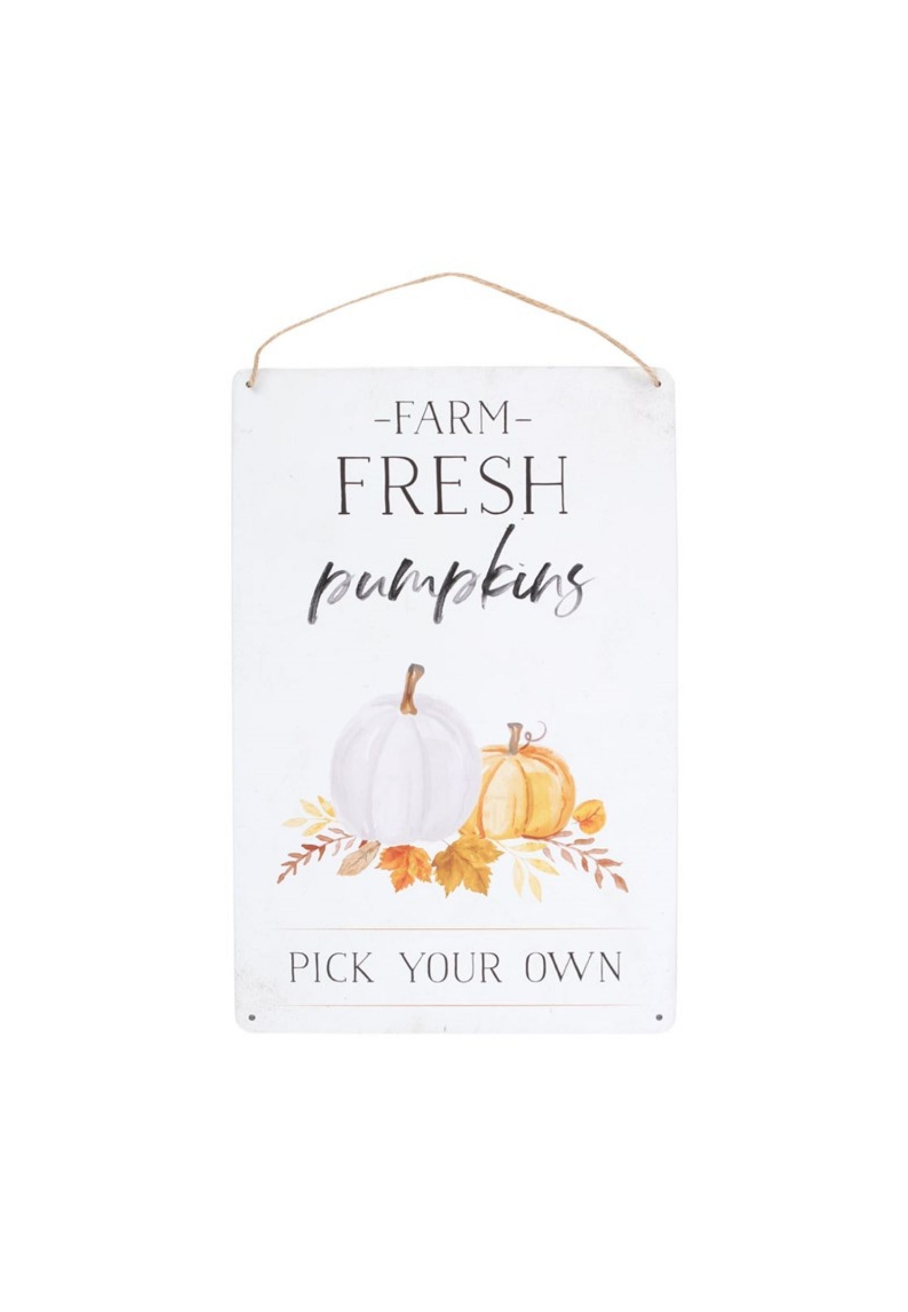 Farm Fresh Pumpkins Hanging Sign