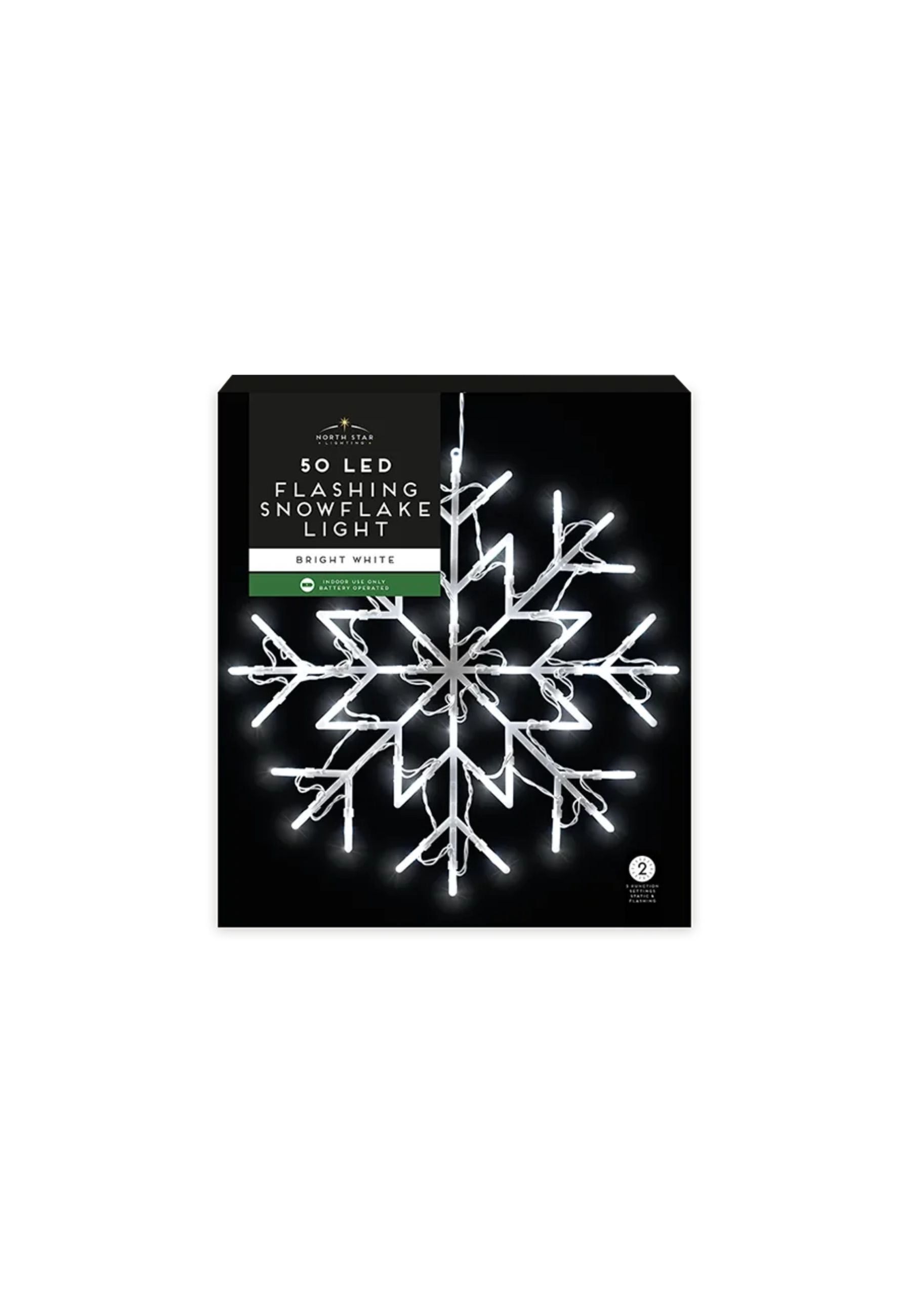 50 LED Ultra Bright Snowflake Light