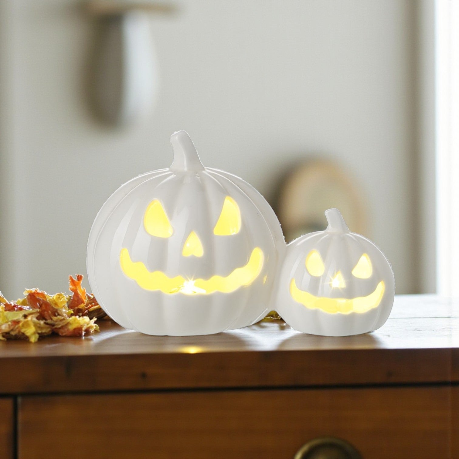 Light Up Double Pumpkin Ornament