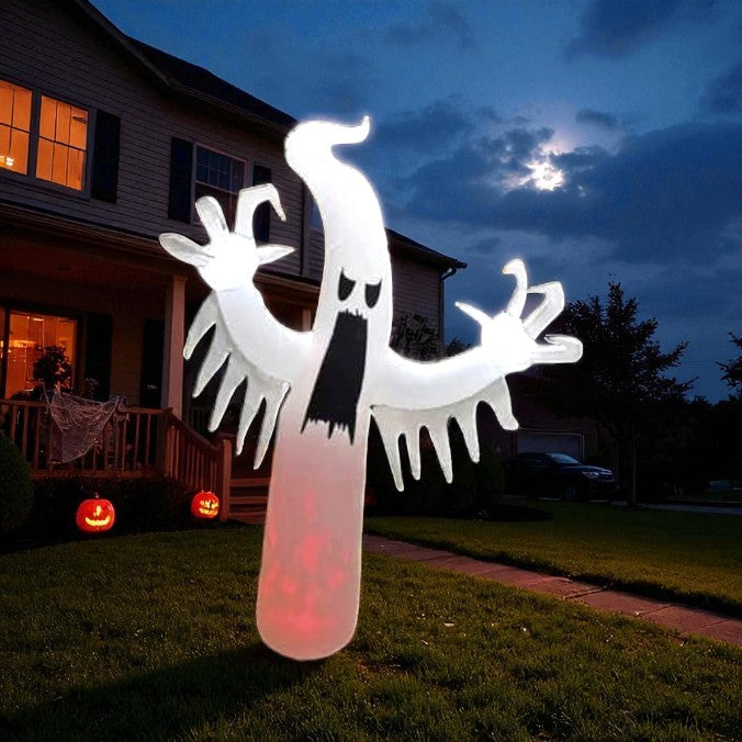 8ft Inflatable Light Up Scary Haunted Ghost