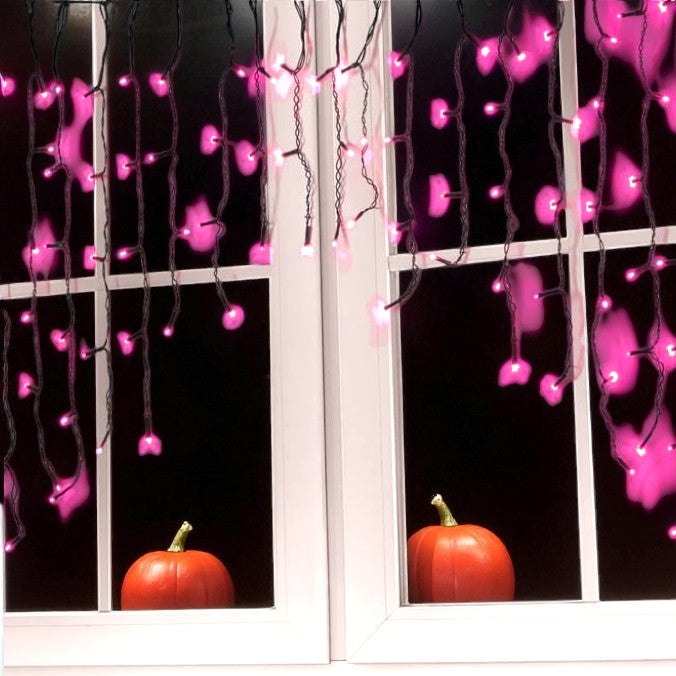 100 LED Curved Halloween Curtain Lights