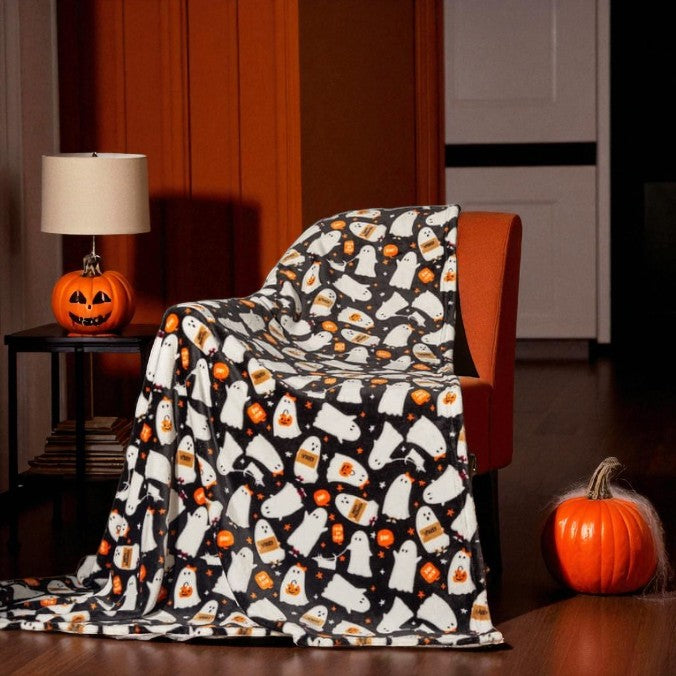 Gideon The Ghost Snuggle Fleece Throw