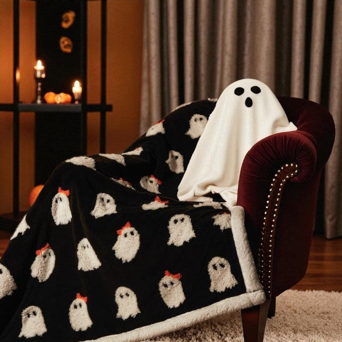 Gideon The Ghost Snuggle Tufted Throw
