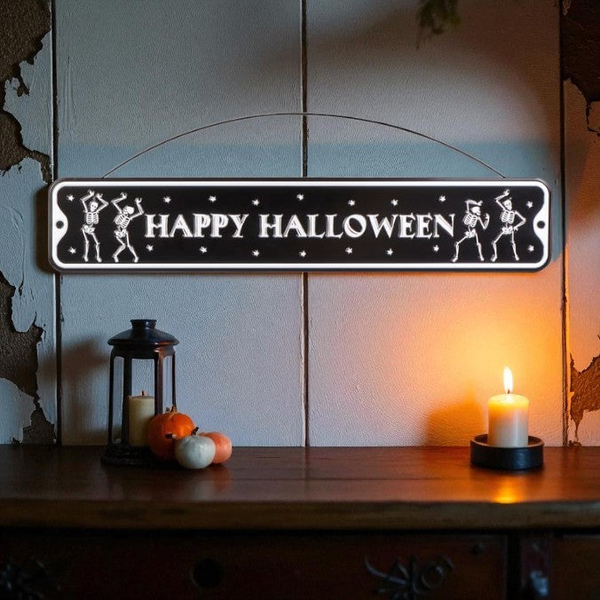 Happy Halloween Haunted Street Sign